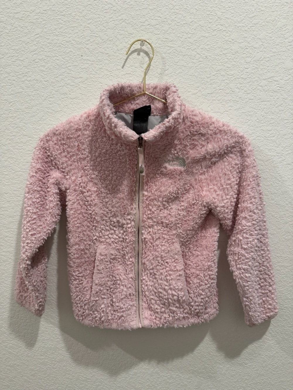 The North Face Suave Oso fleece pink jacket kids toddler